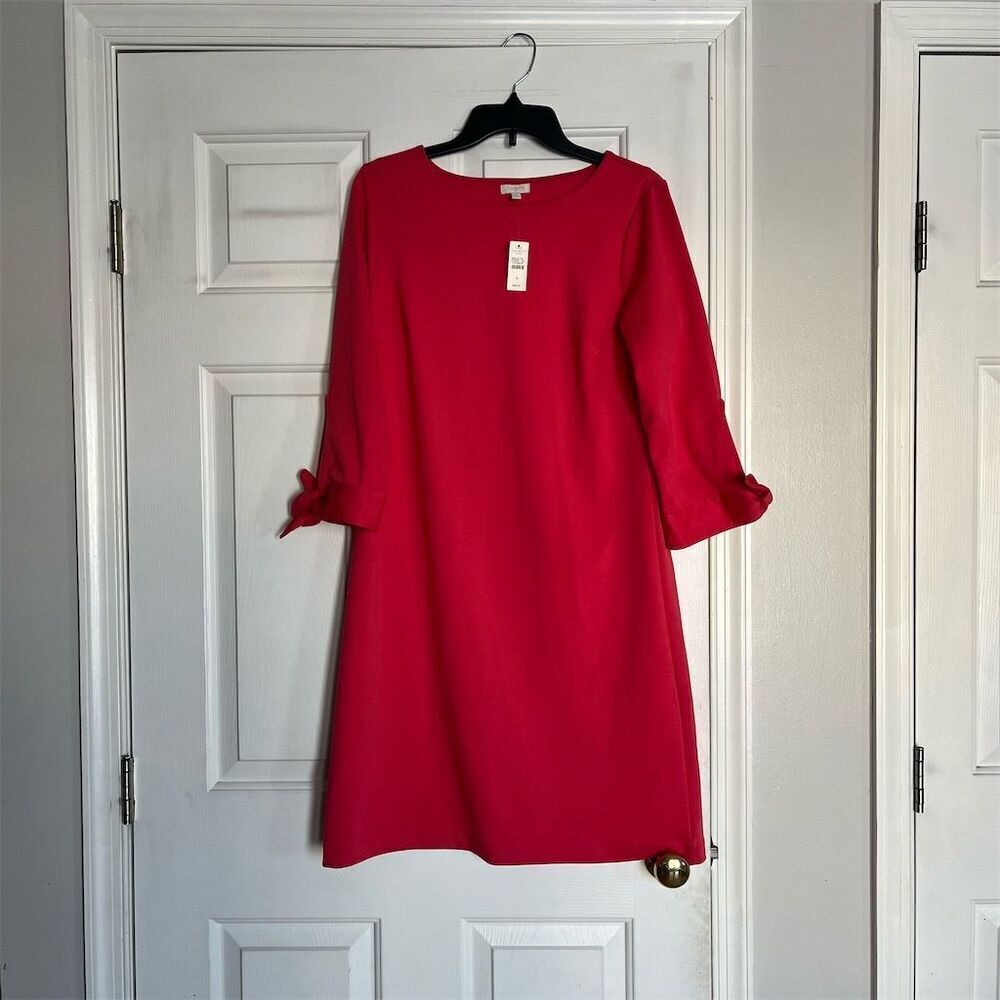 Talbots Women's pink Bell Sleeve Knee Length Dress Size S